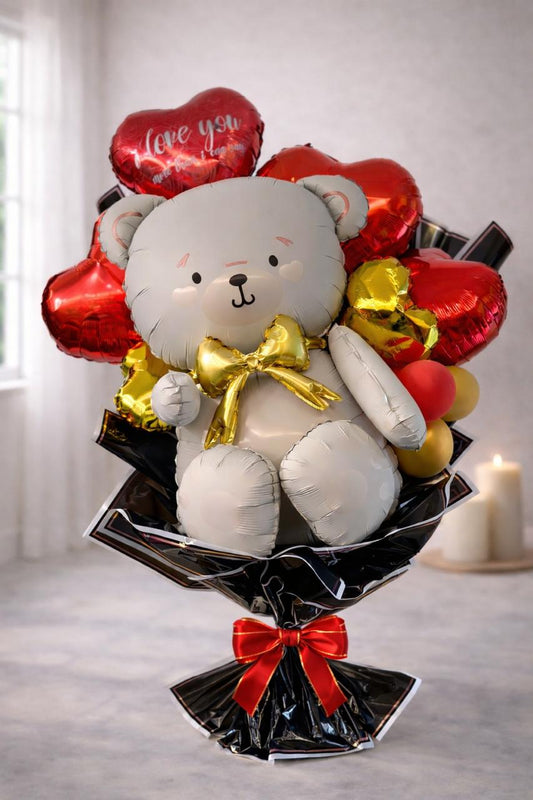 Luxury Teddy Balloon Bouquet